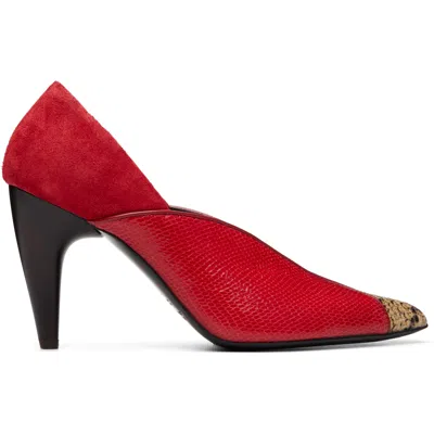 Isabel Marant レッド Luza ヒール In Srsa Scarlet Red/sah
