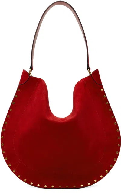 Isabel Marant Red Oskan Soft Bag In 70sr Scarlet Red