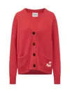 Isabel Marant Red Wool Cardigan With Logo  Étoile In Red
