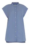 Isabel Marant Reggy Striped Cotton Shirt In Light Blue