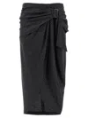 Isabel Marant Reilly Midi Skirt In Black