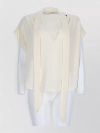 Isabel Marant Relaxed Cap Sleeve Open Front Jacket In White
