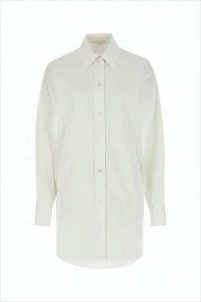 Isabel Marant Relaxed Fit Cotton Button-up Shirt With Pointed Collar In Neutral