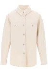 ISABEL MARANT RELAXED FIT DENIM SHIRT IN CLASSIC NEUTRAL