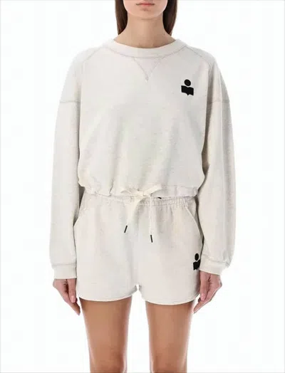 Isabel Marant Relaxed Fit Long-sleeve Sweatshirt With Subtle Drawstring In Multi
