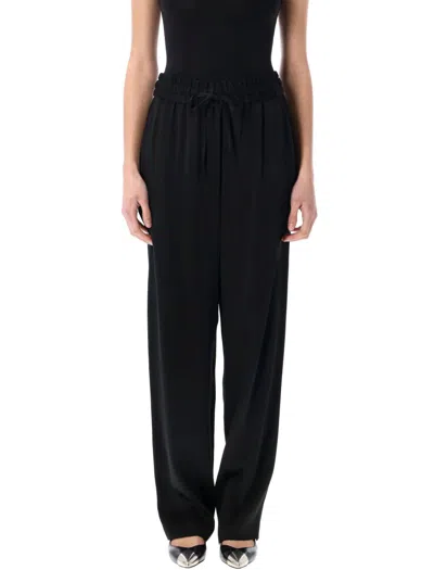 Isabel Marant Relaxed Fit Satin Kendry Pants In Black