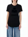 Isabel Marant Relaxed-fit Short-sleeve T-shirt With Bold Graphic In Black