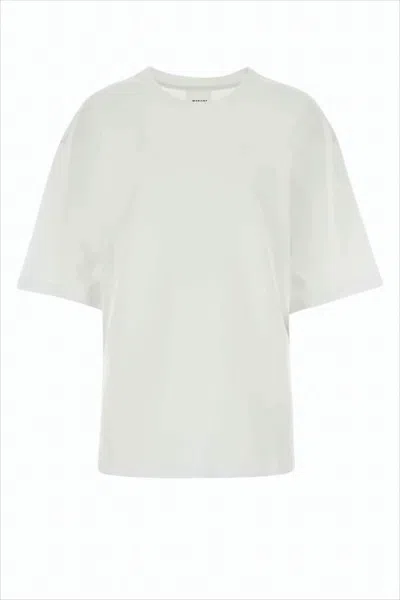 Isabel Marant Relaxed-fit White T-shirt With Bold Graphic Print