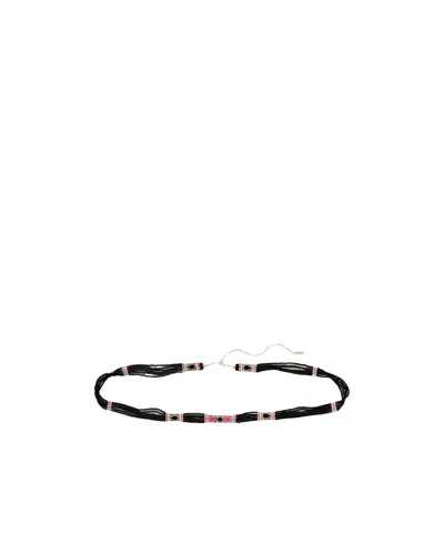 Isabel Marant Relona Beaded Belt In Gray