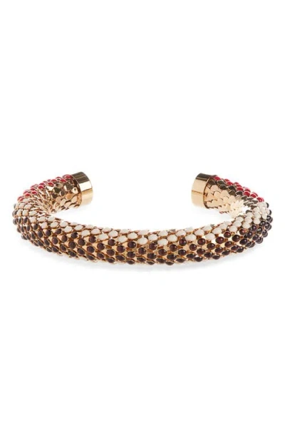 Isabel Marant Resin Stone Cuff Bracelet In Gold