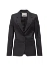 Isabel Marant Reva Checked Blazer In Anthracite