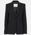 Isabel Marant Reva Checked Wool-blend Blazer In Black