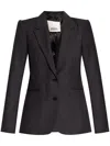 Isabel Marant Reva Checked Blazer In Grey