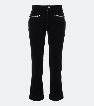 Isabel Marant Revene Cotton And Linen Straight Pants In Black