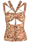 Isabel Marant 'braided Straps Cut-out Fitted Top'