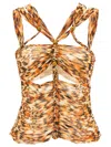 Isabel Marant 'braided Straps Cut-out Fitted Top'