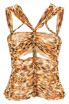 Isabel Marant 'braided Straps Cut-out Fitted Top'