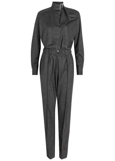 ISABEL MARANT ISABEL MARANT RHEANE PINSTRIPED WOOL-BLEND JUMPSUIT