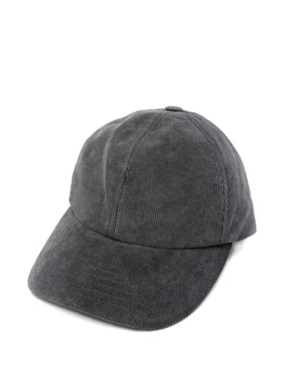 Isabel Marant Corduroy Baseball Cap In Black