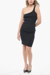 Isabel Marant Black One Shoulder Cotton Dress
