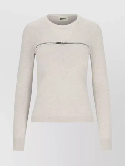 ISABEL MARANT RIBBED CREWNECK KNITWEAR LONG SLEEVES