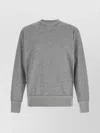 Isabel Marant Ribbed Cuff Long Sleeve Crew Neck Sweatshirt In Gray