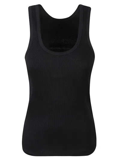 Isabel Marant Ribbed Fitted Tank Top In Black