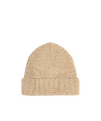 Isabel Marant Ribbed Knit Hat In Brown