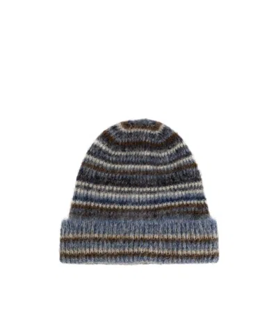 Isabel Marant Ribbed Knit Hat In Gray