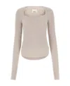 Isabel Marant Ribbed-knit Jumper In Nude