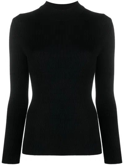 Isabel Marant Ribbed-knit Roll-neck Jumper In Black