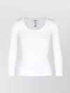 Isabel Marant Ribbed Texture Scoop Neck Long Sleeves