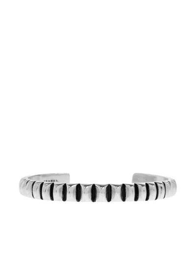 Isabel Marant Ridged Bracelet In Silver