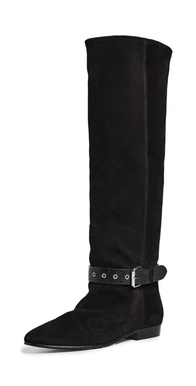 Isabel Marant Rilton Suede Boots Black