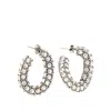 Isabel Marant Ring Earrings With Rhinestones