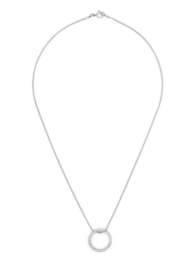 Isabel Marant Ring Necklace In Silver