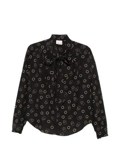 Isabel Marant Rings-pattern Blouse In Black