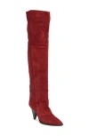 Isabel Marant Woman Boot Burgundy Size 7 Calfskin In Dark Red