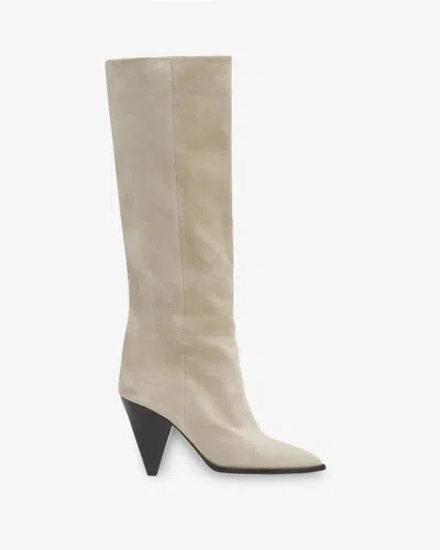 Isabel Marant Ririo Boots In Chalk