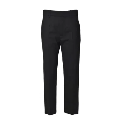 Isabel Marant Ritana Straight Trousers In Cool Virgin Wool Black