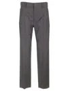 Isabel Marant Ritana Houndstooth Wool Tapered Pants In Grey