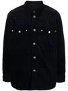 Isabel Marant 'ritchie' Midnight Blue Cotton Blend Shirt Man In 蓝色