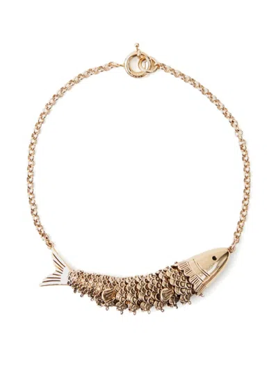 Isabel Marant River Choker Necklace In Gold