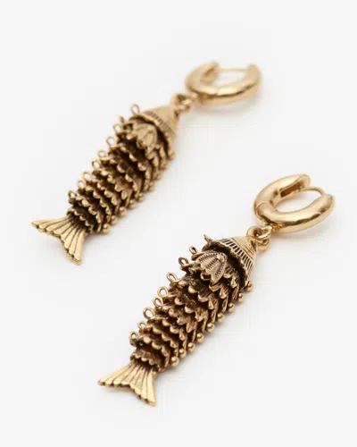 Isabel Marant River Earrings In Gold