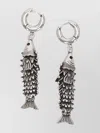 Isabel Marant River Fish Drop Hoop Earrings Pair