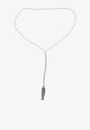Isabel Marant River Fish Pendant Necklace In Silver