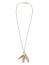 Isabel Marant Fish Motif Pendant Necklace In Gold