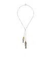 Isabel Marant River Silver And Gold-tone Necklace In Silver