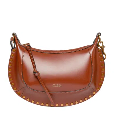 Isabel Marant Rivet Shoulder Bag In Brown