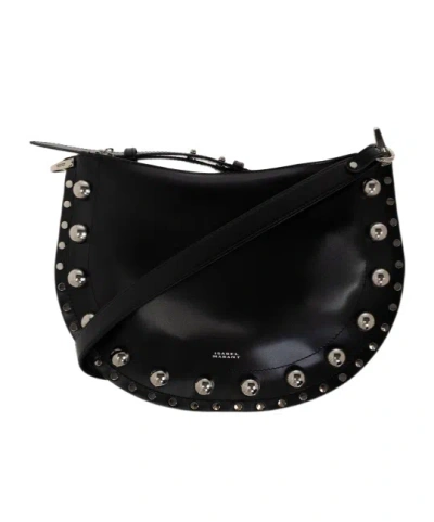 Isabel Marant Rivet Shoulder Bag In Black